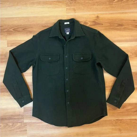 J. Crew Chamois Heavyweight Flannel Work Shirt
Size: Slim M
Dark Green - Picture 4 of 5